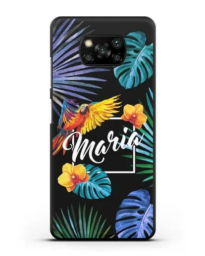 Именной чехол Рио силиконовый для Xiaomi Poco X3