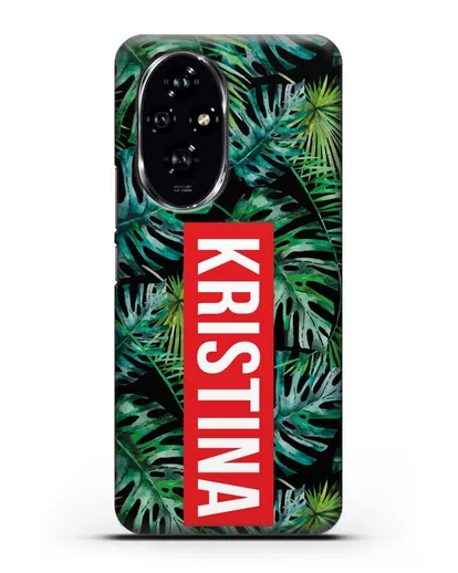 Именной чехол Монстера силиконовый для Honor 200