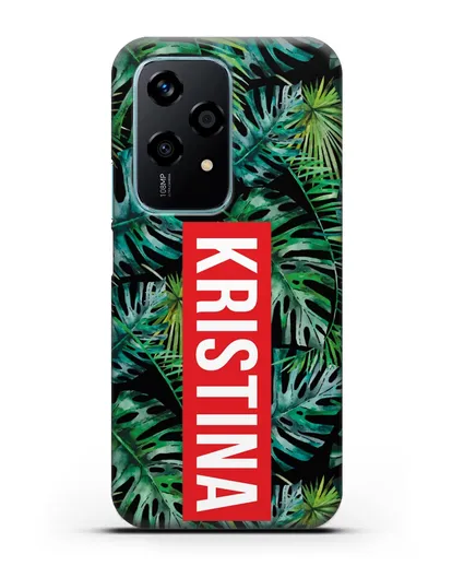 Именной чехол Монстера силиконовый для Honor 200 Lite