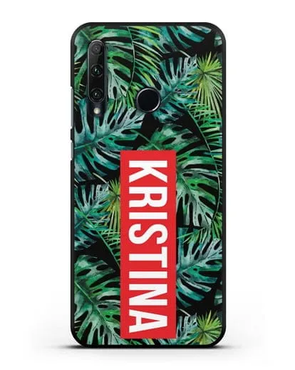 Именной чехол Монстера силиконовый для Honor 20e