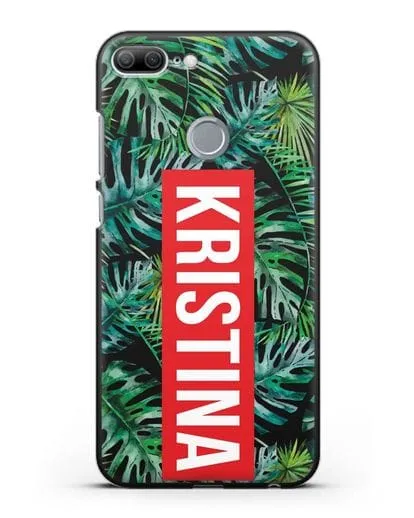 Именной чехол Монстера силиконовый для Honor 9 Lite