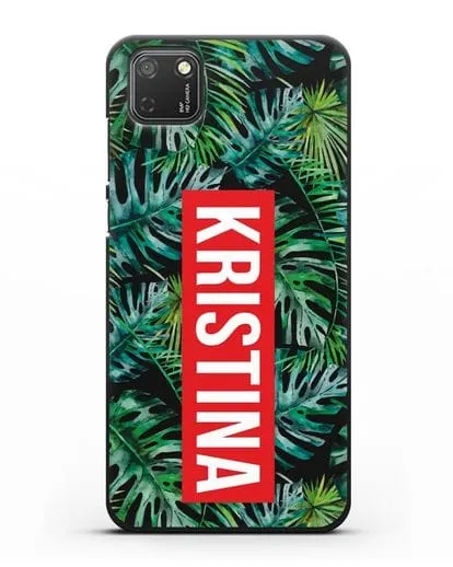 Именной чехол Монстера силиконовый для Honor 9S