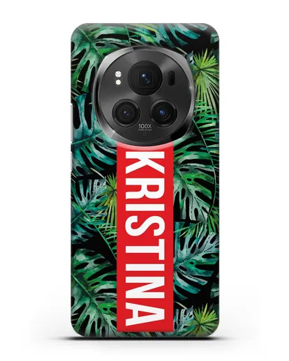 Именной чехол Монстера силиконовый для Honor Magic 6 Pro