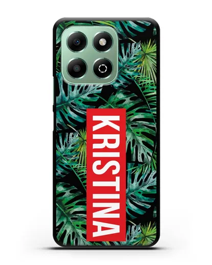 Именной чехол Монстера силиконовый для Honor X6b