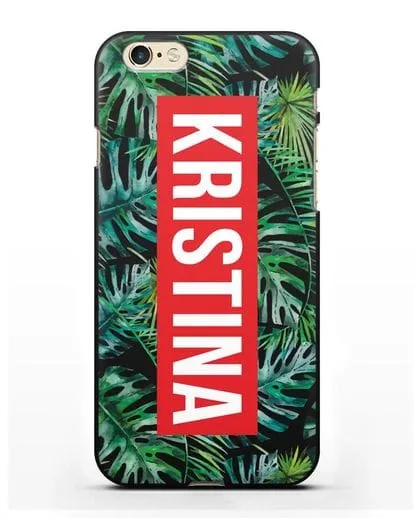 Именной чехол Монстера силиконовый для iPhone 6