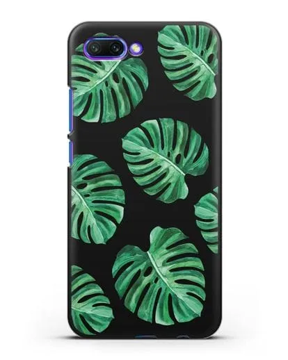 Чехол Тропические листья силиконовый для Honor 10