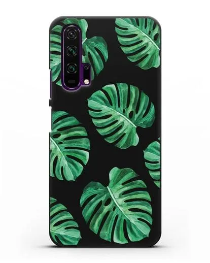 Чехол Тропические листья силиконовый для Honor 20 Pro