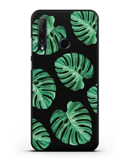 Чехол Тропические листья силиконовый для Honor 20e