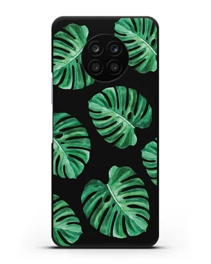 Чехол Тропические листья силиконовый для Honor 50 lite