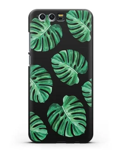 Чехол Тропические листья силиконовый для Honor 9