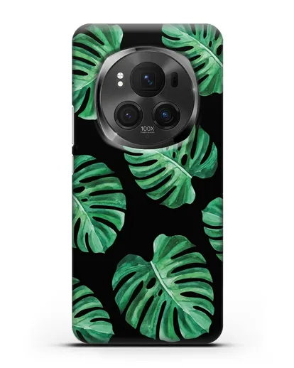 Чехол Тропические листья силиконовый для Honor Magic 6 Pro
