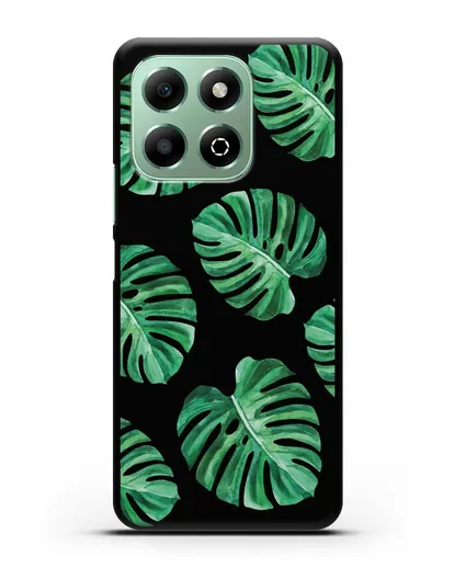 Чехол Тропические листья силиконовый для Honor X6b