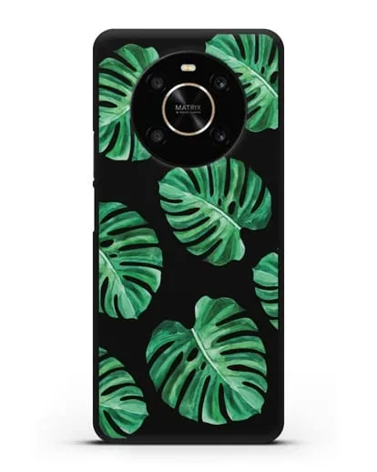 Чехол Тропические листья силиконовый для Honor X9