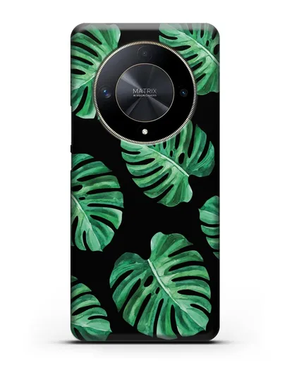 Чехол Тропические листья силиконовый для Honor X9b