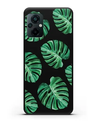 Чехол Тропические листья силиконовый для Xiaomi Poco M5