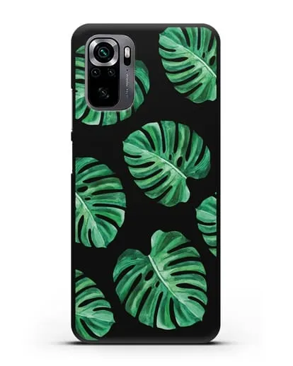 Чехол Тропические листья силиконовый для Xiaomi Poco M5s