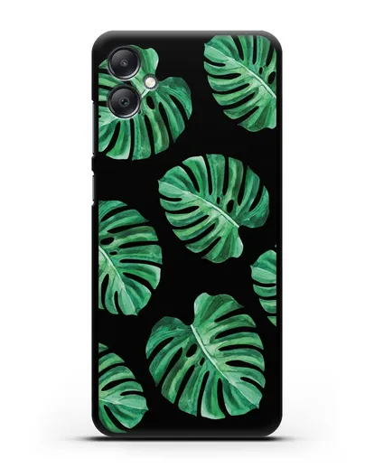 Чехол Тропические листья силиконовый для Samsung Galaxy A05 [SM-A055]
