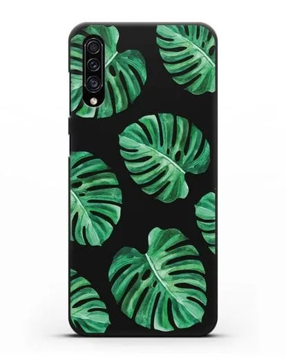 Чехол Тропические листья силиконовый для Samsung Galaxy A30s [SM-A307FN]