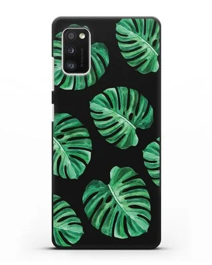 Чехол Тропические листья силиконовый для Samsung Galaxy A41 [SM-A415F]
