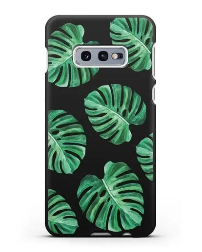 Чехол Тропические листья силиконовый для Samsung Galaxy S10e [SM-G970F]