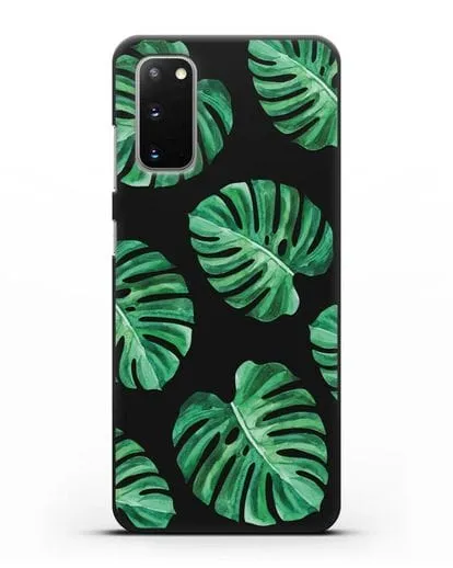 Чехол Тропические листья силиконовый для Samsung Galaxy S20 [SM-G980F]