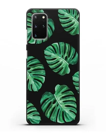 Чехол Тропические листья силиконовый для Samsung Galaxy S20 Plus [SM-G985F]