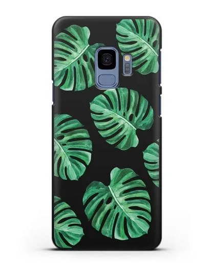 Чехол Тропические листья силиконовый для Samsung Galaxy S9 [SM-G960F]