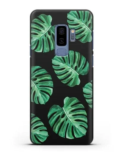 Чехол Тропические листья силиконовый для Samsung Galaxy S9 Plus [SM-G965F]