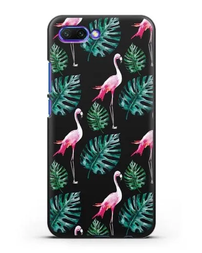 Чехол Карибский фламинго силиконовый для Honor 10