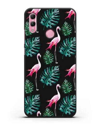 Чехол Карибский фламинго силиконовый для Honor 10 Lite