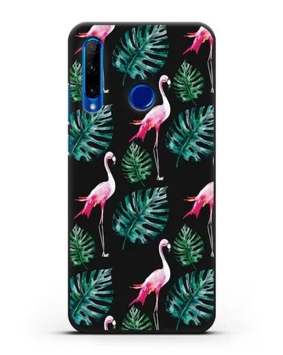 Чехол Карибский фламинго силиконовый для Honor 10i