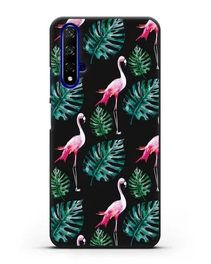 Чехол Карибский фламинго силиконовый для Honor 20