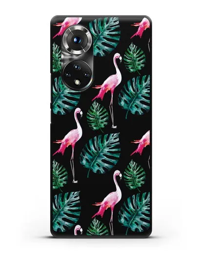 Чехол Карибский фламинго силиконовый для Honor 50
