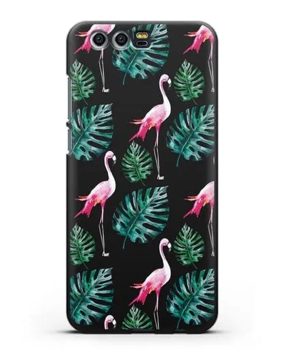 Чехол Карибский фламинго силиконовый для Honor 9