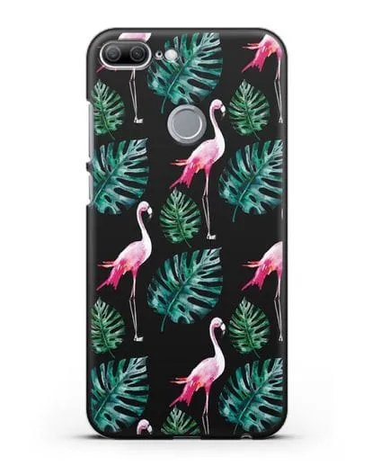 Чехол Карибский фламинго силиконовый для Honor 9 Lite