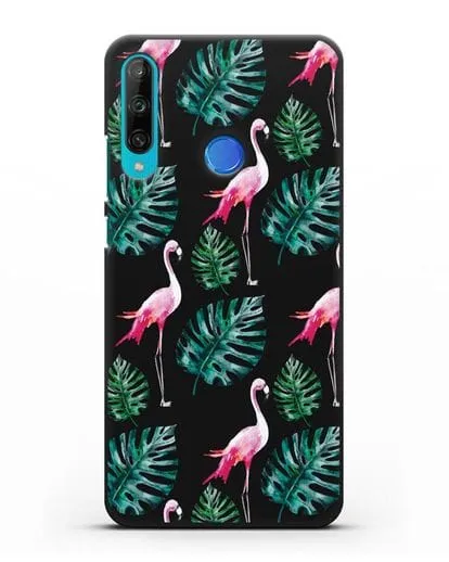 Чехол Карибский фламинго силиконовый для Honor 9C
