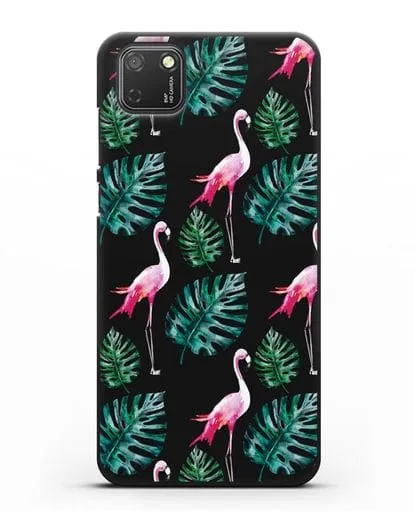 Чехол Карибский фламинго силиконовый для Honor 9S