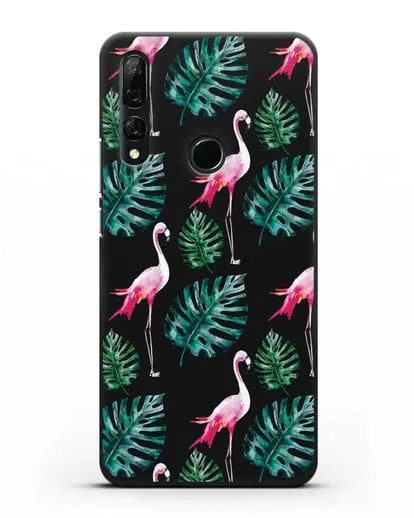 Чехол Карибский фламинго силиконовый для Honor 9X