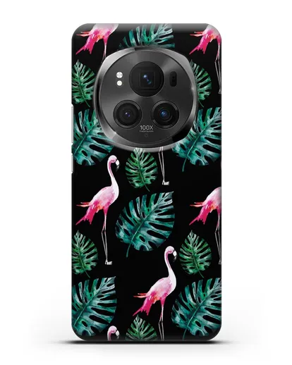 Чехол Карибский фламинго силиконовый для Honor Magic 6 Pro