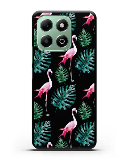 Чехол Карибский фламинго силиконовый для Honor X6b