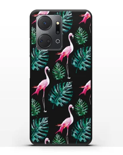 Чехол Карибский фламинго силиконовый для Honor X7a