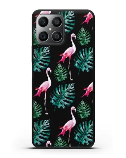 Чехол Карибский фламинго силиконовый для Honor X8