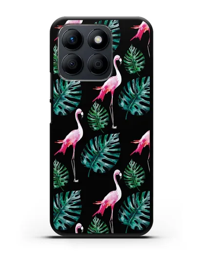 Чехол Карибский фламинго силиконовый для Honor X8b