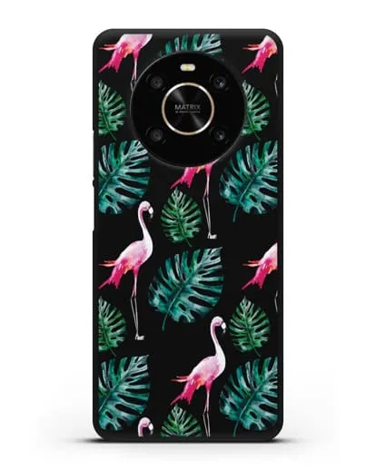 Чехол Карибский фламинго силиконовый для Honor X9