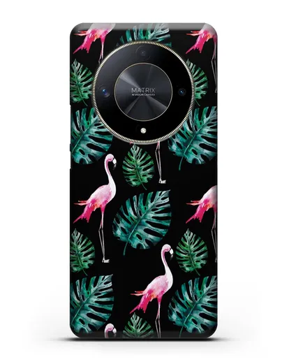 Чехол Карибский фламинго силиконовый для Honor X9b