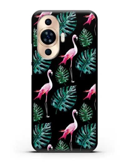 Чехол Карибский фламинго силиконовый для Huawei Nova 11
