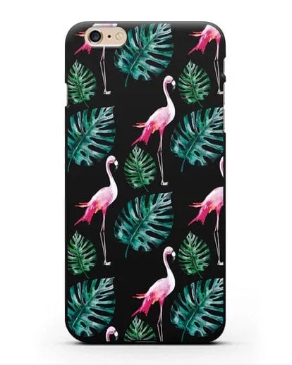 Чехол Карибский фламинго силиконовый для iPhone 6s Plus
