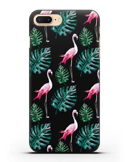 Чехол Карибский фламинго силиконовый для iPhone 7 Plus