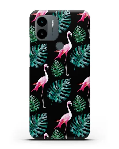 Чехол Карибский фламинго силиконовый для Xiaomi Poco C51