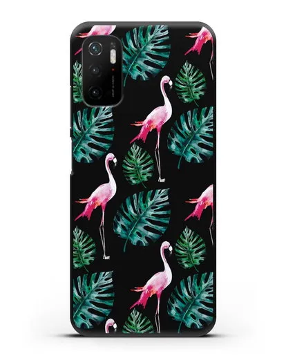 Чехол Карибский фламинго силиконовый для Xiaomi Poco M3 Pro
